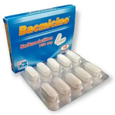 BACMICINE 750 MG 10 TABLETAS