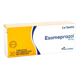 ESOMEPRAZOL 20 MG 30 TABLETAS DE LIBEARCION RETARDADA LA SANTE