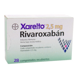 XARELTO 2.5 MG 28 COMPRIMIDOS RECUBIERTOS