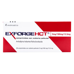 EXFORGE HCT 5/160/12.5MG 28 COMPRIMIDOS RECUBIERTOS