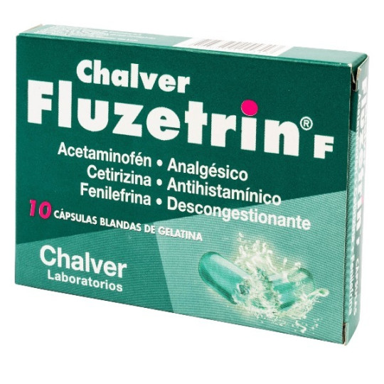 FLUZETRIN F 10 CAPSULAS BLANDAS