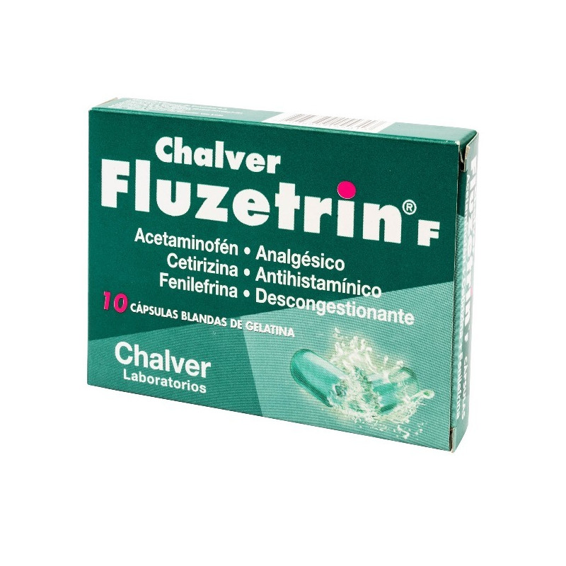 FLUZETRIN F 10 CAPSULAS BLANDAS