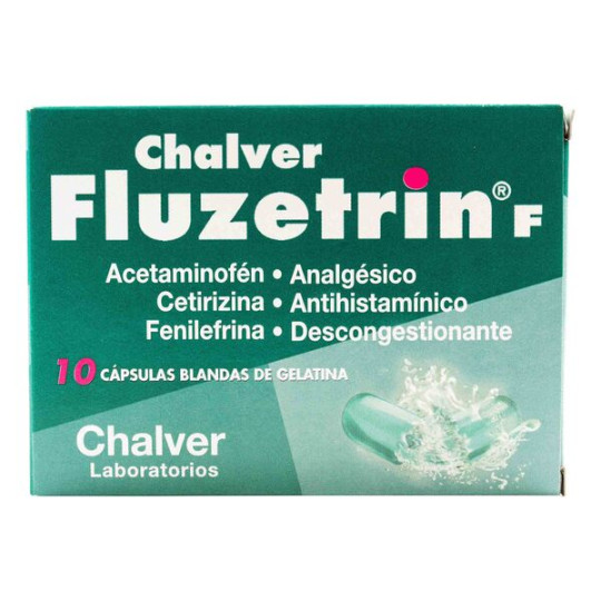 FLUZETRIN F 10 CAPSULAS BLANDAS