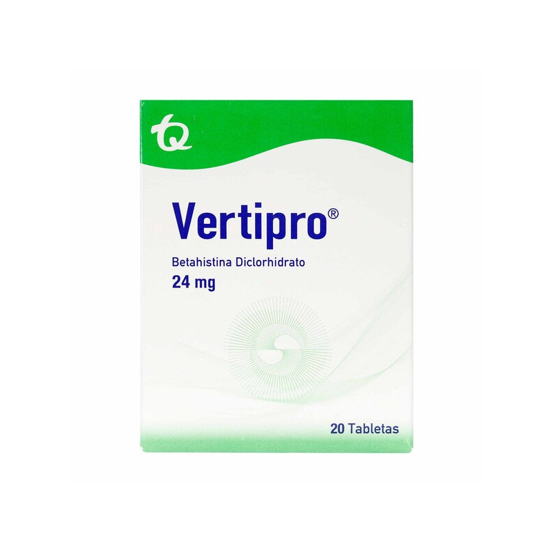 VERTIPRO 24 MG 20 TABLETAS