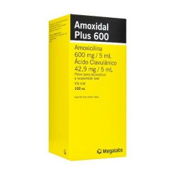 AMOXIDAL PLUS 600MG/42.9MG SUSPENSION 100 ML