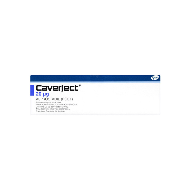 CAVERJECT 20 MCG 1 AMPOLLA