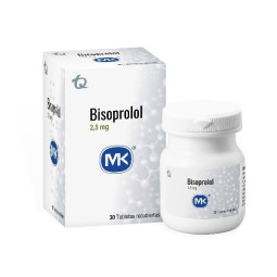 BISOPROLOL 2.5 MG 30 TABLETAS RECUBIERTAS MK