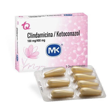 CLINDAMICINA KETOCONAZOL 100/400MG 7 OVULOS MK