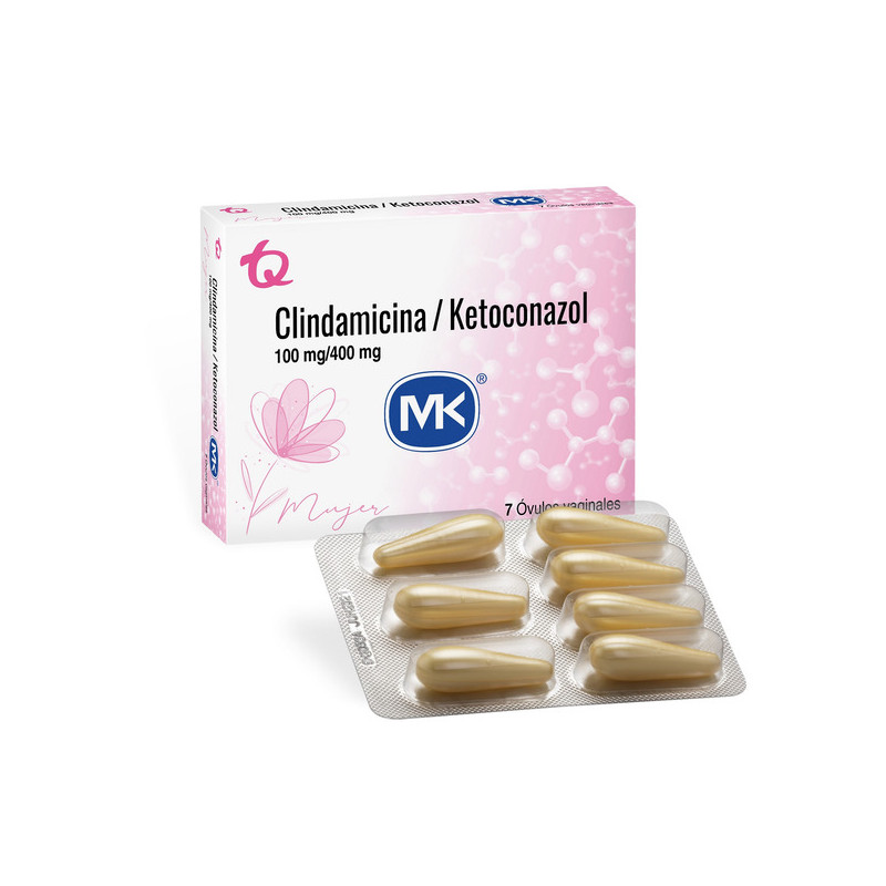 CLINDAMICINA KETOCONAZOL 100/400MG 7 OVULOS MK