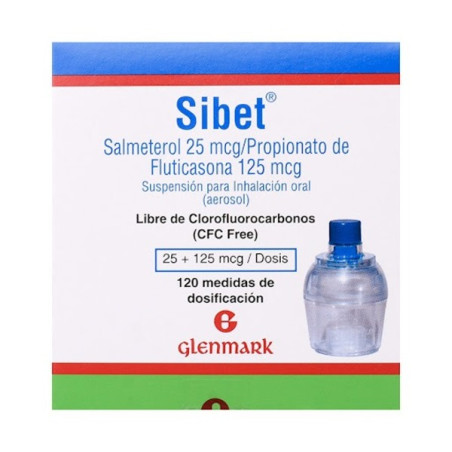 SIBET 25/125MCG + INHALO CAMARA 120 DOSIS