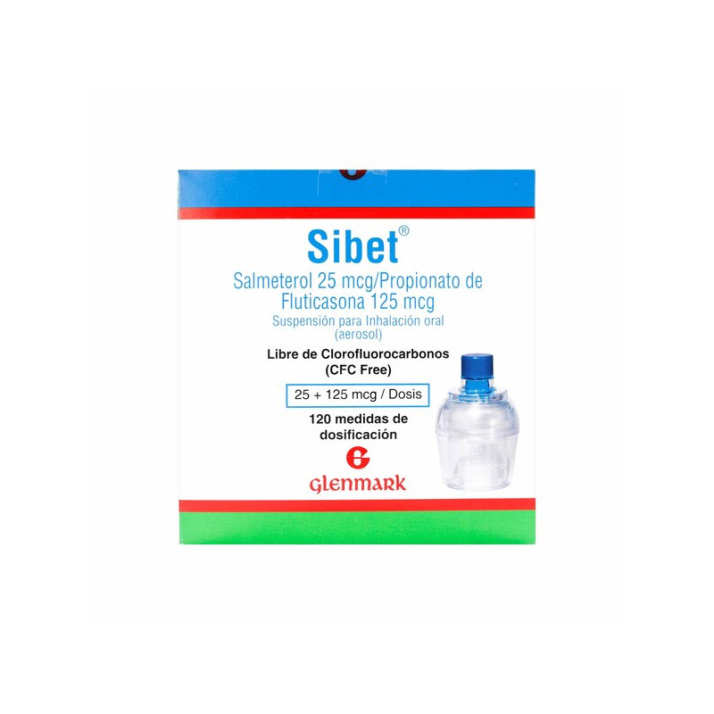 SIBET 25/125MCG + INHALO CAMARA 120 DOSIS