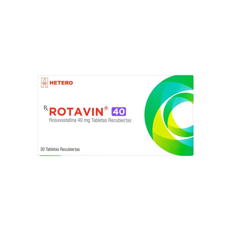 ROTAVIN 40 MG 30 TABLETAS RECUBIERTAS
