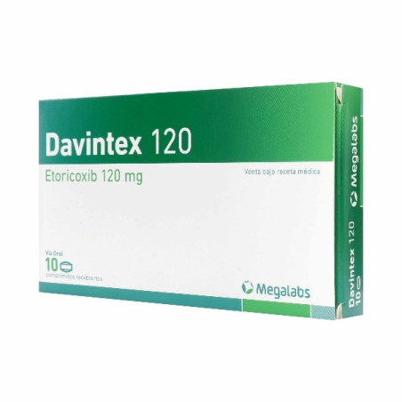 DAVINTEX 120 MG 10 COMPRIMIDOS RECUBIERTOS