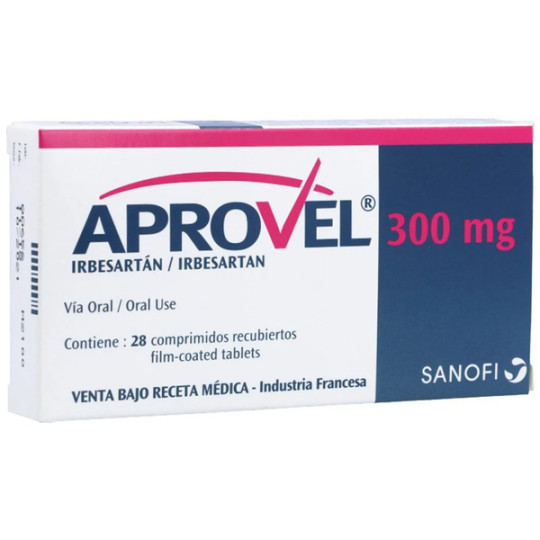 APROVEL 300 MG 28 COMPRIMIDOS RECUBIERTOS