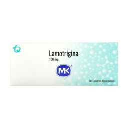 LAMOTRIGINA 100 MG 30 TABLETAS DISPERSABLES MK