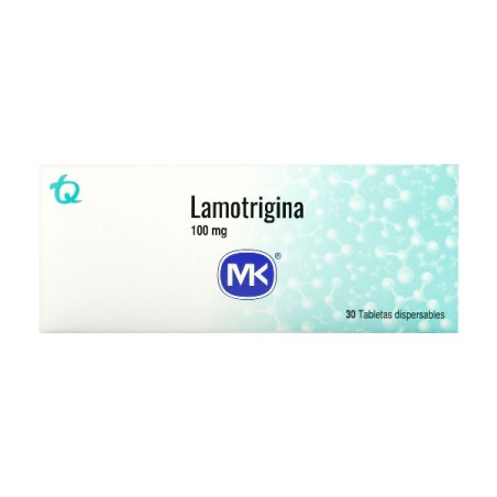 LAMOTRIGINA 100 MG 30 TABLETAS DISPERSABLES MK