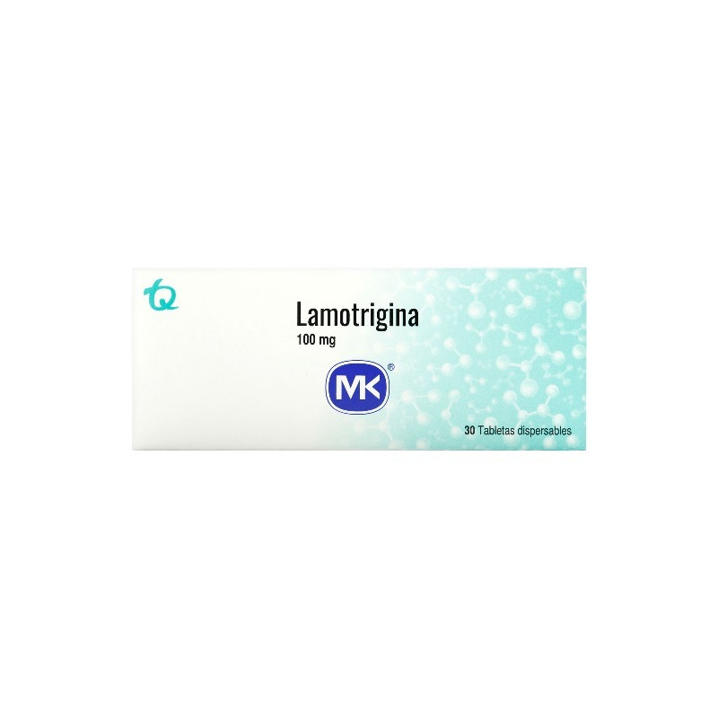LAMOTRIGINA 100 MG 30 TABLETAS DISPERSABLES MK