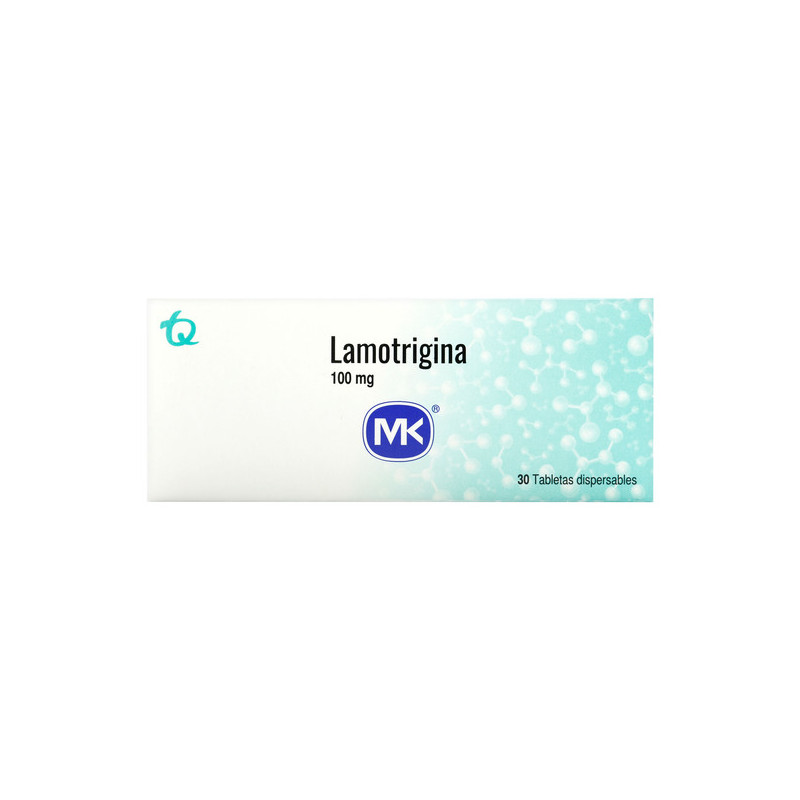 LAMOTRIGINA 100 MG 30 TABLETAS DISPERSABLES MK