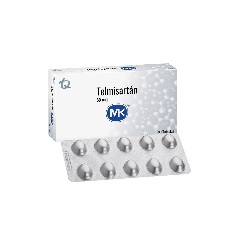 TELMISARTAN 80 MG 30 TABLETAS MK