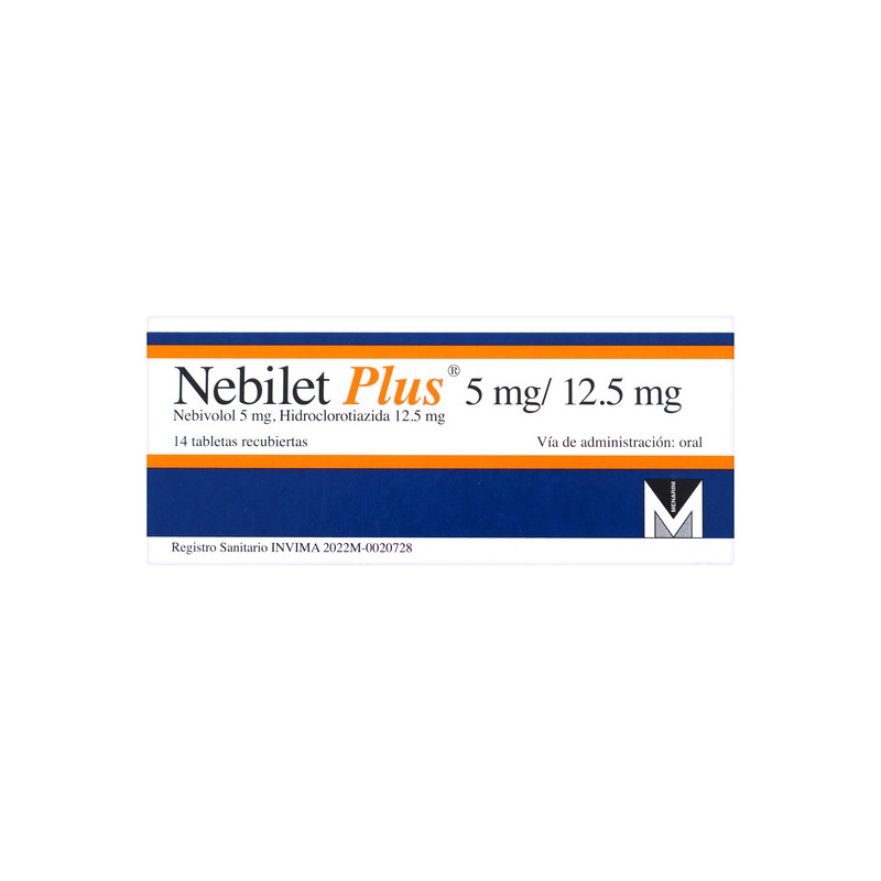 NEBILET PLUS 5/12.5MG 14 TABLETAS