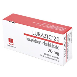LURAZIC LURASIDONA CLORHIDRATO 20 MG 30 TABLETAS