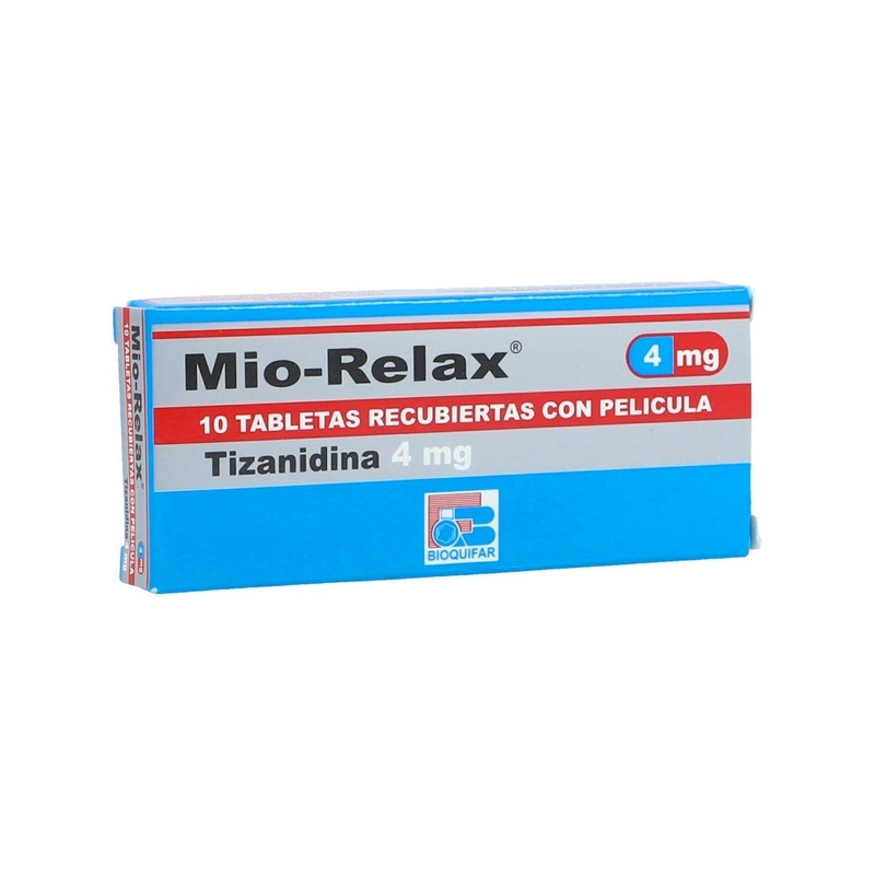 MIO RELAX 4 MG 10 TABLETAS RECUBIERTAS