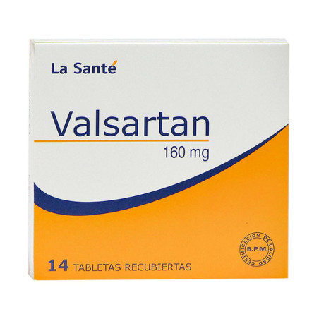 VALSARTAN 160 MG 14 TABLETAS RECUBIERTAS LA SANTE