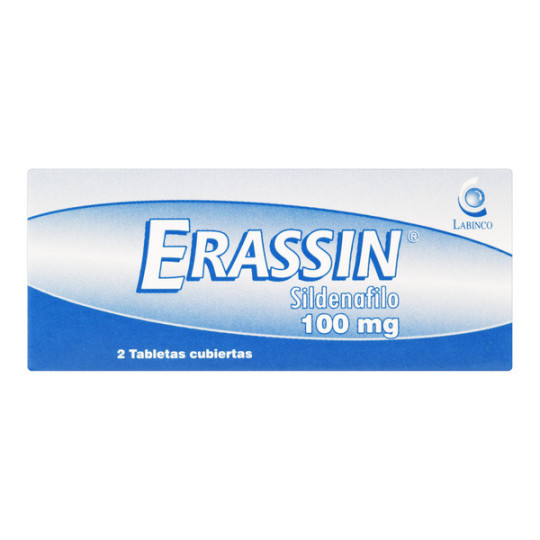 ERASSIN 100 MG 2 TABLETAS RECUBIERTAS