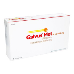 GALVUS MET 50/1000MG 28 COMPRIMIDOS RECUBIERTOS