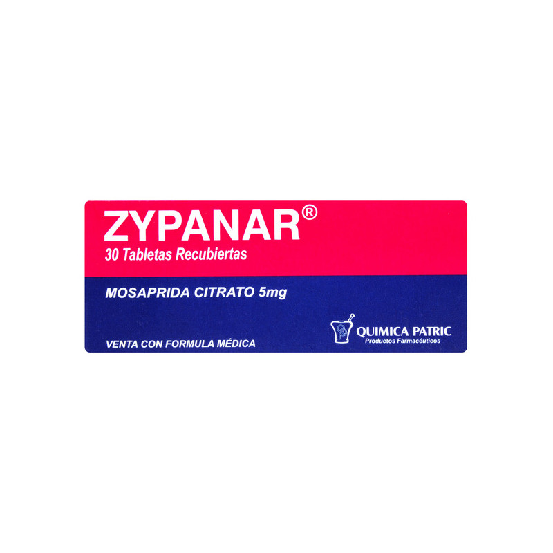 ZYPANAR 5 MG 30 TABLETAS RECUBIERTAS