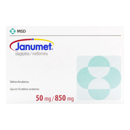 JANUMET 50/850MG 56 TABLETAS