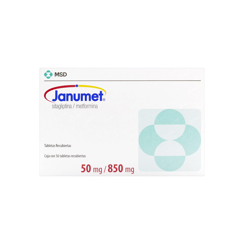 JANUMET 50/850MG 56 TABLETAS