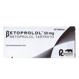BETOPROLOL 50 MG 30 TABLETAS