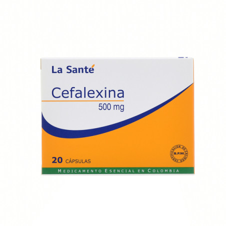 CEFALEXINA 500 MG 20 CAPSULA LA SANTE
