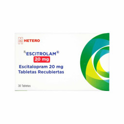 ESCITROLAM HETERO 20 MG 30 TABLETAS