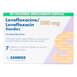 LEVOFLOXACINO 500 MG 7 TABLETAS RECUBIERTAS SANDOZ