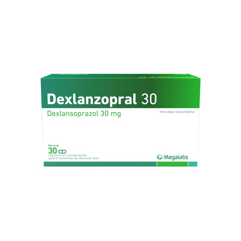DEXLANZOPRAL 30 MG 30 CAPSULAS