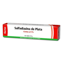 SULFADIAZINA PLATA CREMA 1% 30 G GENFAR