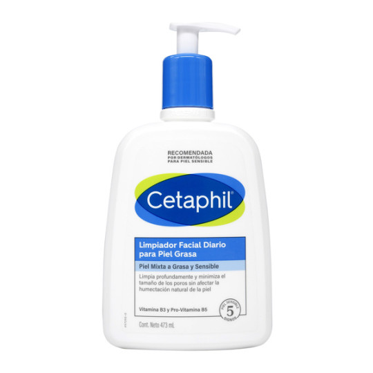 CETAPHIL LIMPIADOR FACIAL PIEL MIXTA A GRASA 473 ML