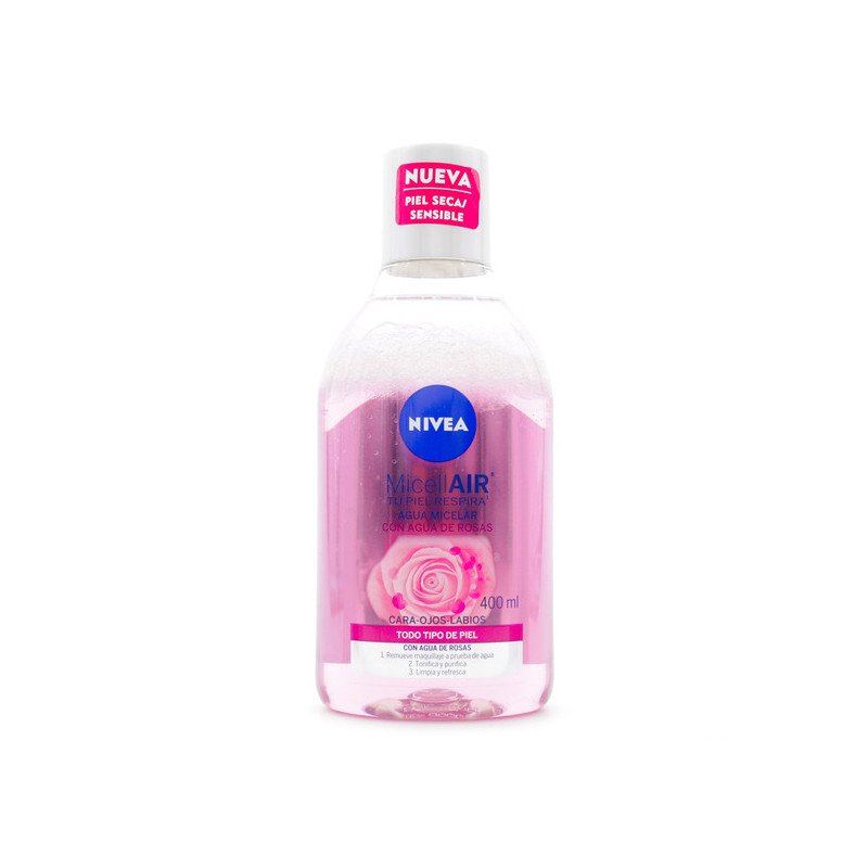 NIVEA AGUA MICELLAIR AGUA DE ROSAS TODO TIPO DE PIEL 400 ML