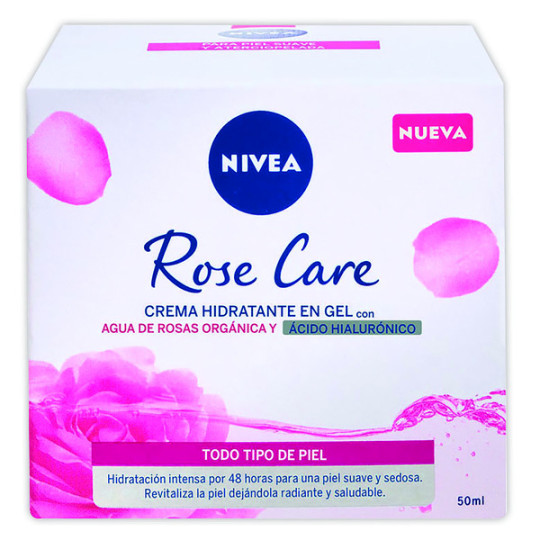 NIVEA CREMA AGUA DE ROSAS HIDRATANTE 50 ML