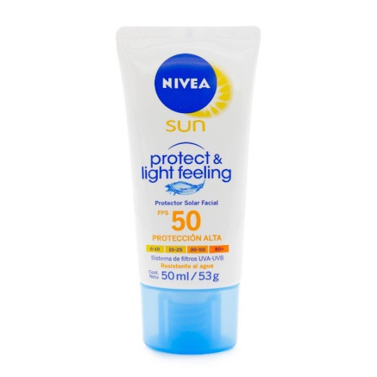 NIVEA SUN PROTRECTOR FACIAL FPS50 LIGHT 50 ML