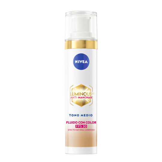 NIVEA LUMINOUS ANTI-MANCHAS FLUIDO CON COLOR FPS30 40 ML