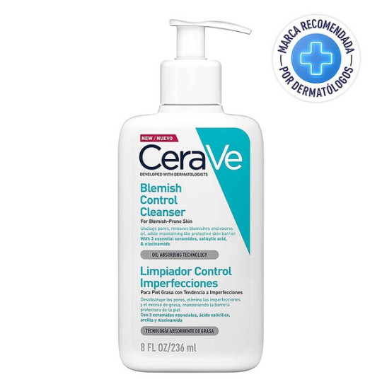 CERAVE LIMPIADOR FACIAL CONTROL IMPERFECCIONES 236 ML