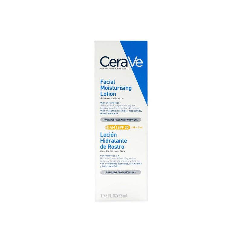 CERAVE LOCION FACIAL HIDRATANTE SPF30 DIA 52 ML