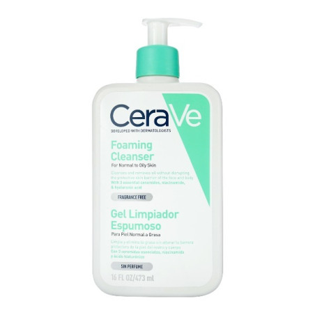 CERAVE GEL LIMPIADOR ESPUMOSO 473 ML