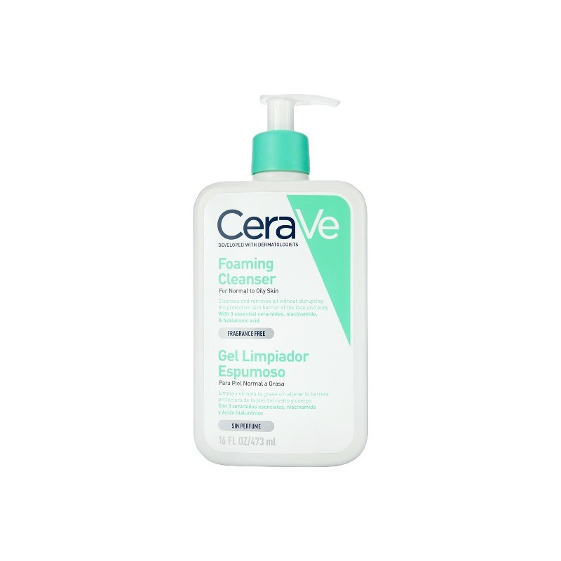 CERAVE GEL LIMPIADOR ESPUMOSO 473 ML