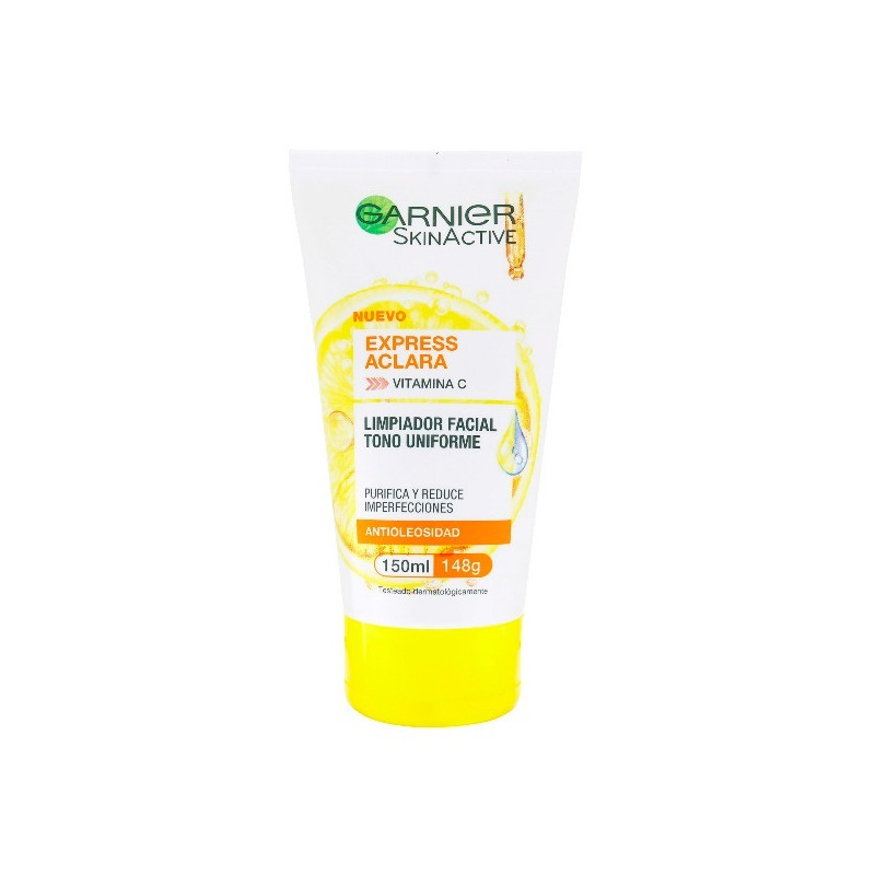 GARNIER LIMPIADOR FACIAL EXPRES ACLARA 150 ML