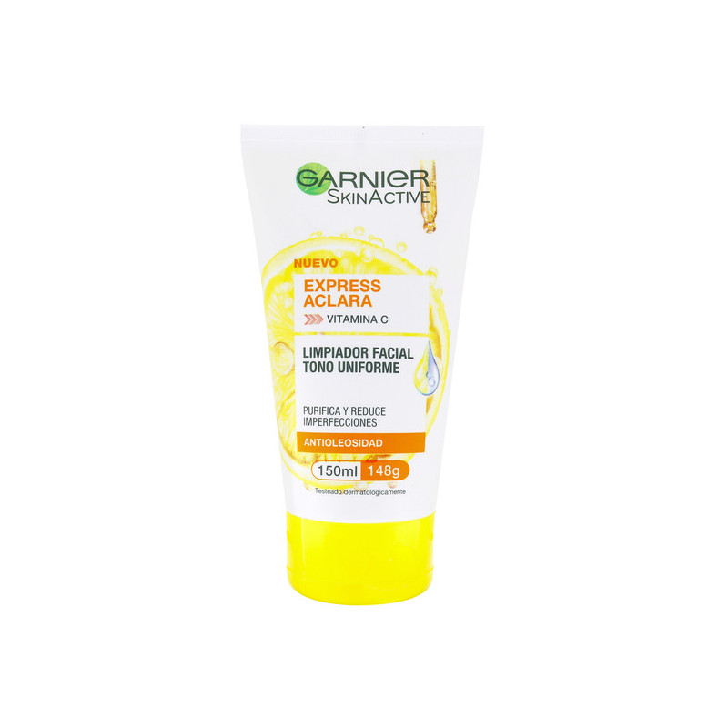 GARNIER LIMPIADOR FACIAL EXPRES ACLARA 150 ML