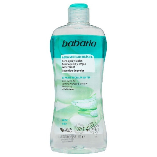 BABARIA AGUA MICELAR BIFASICA ALOE 400 ML